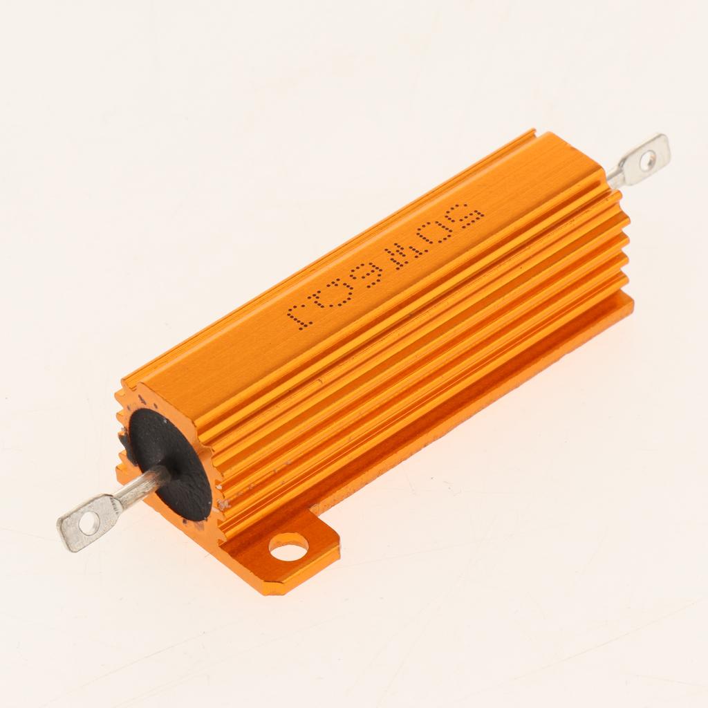 Gold Aluminum Shell resistor RX24 50W High Power Resistor For LED Bulb 6R