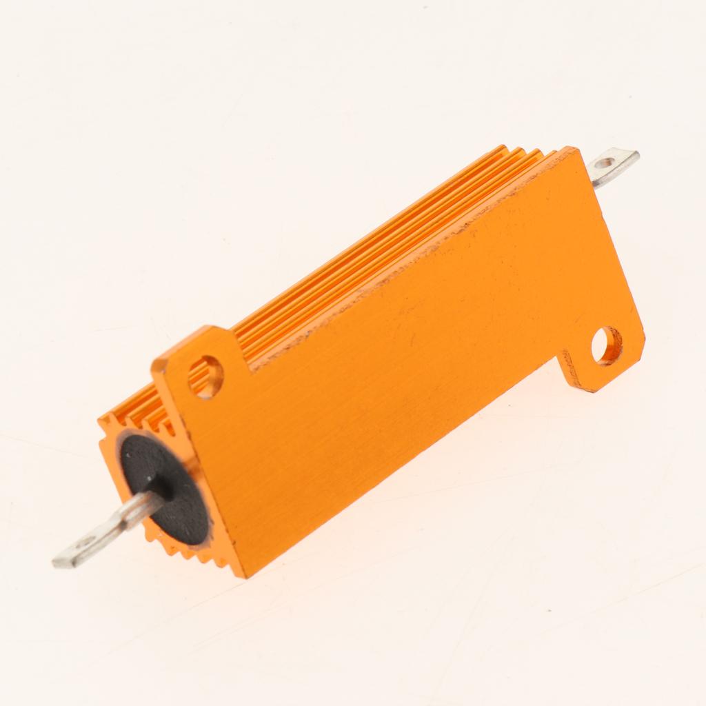 Gold Aluminum Shell resistor RX24 50W High Power Resistor For LED Bulb 12R