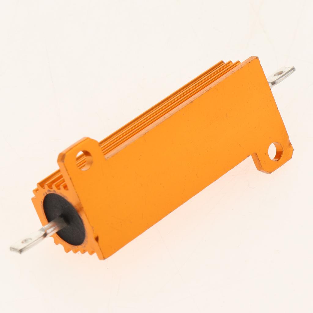 Gold Aluminum Shell resistor RX24 50W High Power Resistor For LED Bulb 15R