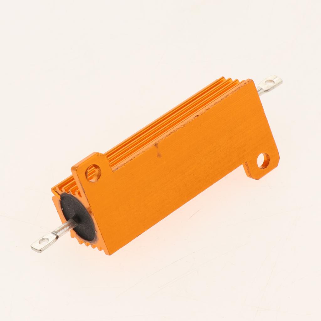 Gold Aluminum Shell resistor RX24 50W High Power Resistor For LED Bulb 20R