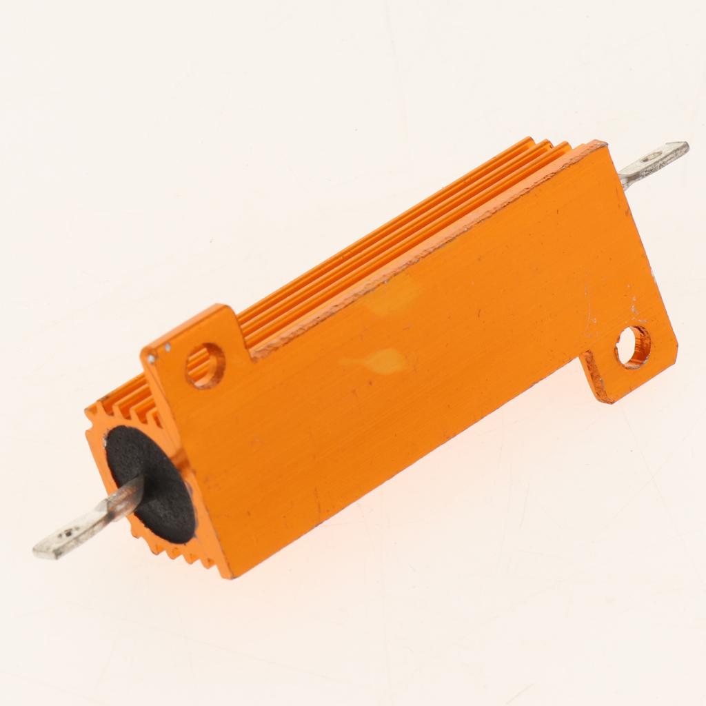 Gold Aluminum Shell resistor RX24 50W High Power Resistor For LED Bulb 22R