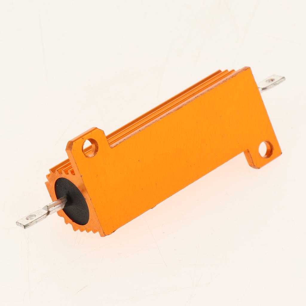 Gold Aluminum Shell resistor RX24 50W High Power Resistor For LED Bulb 24R