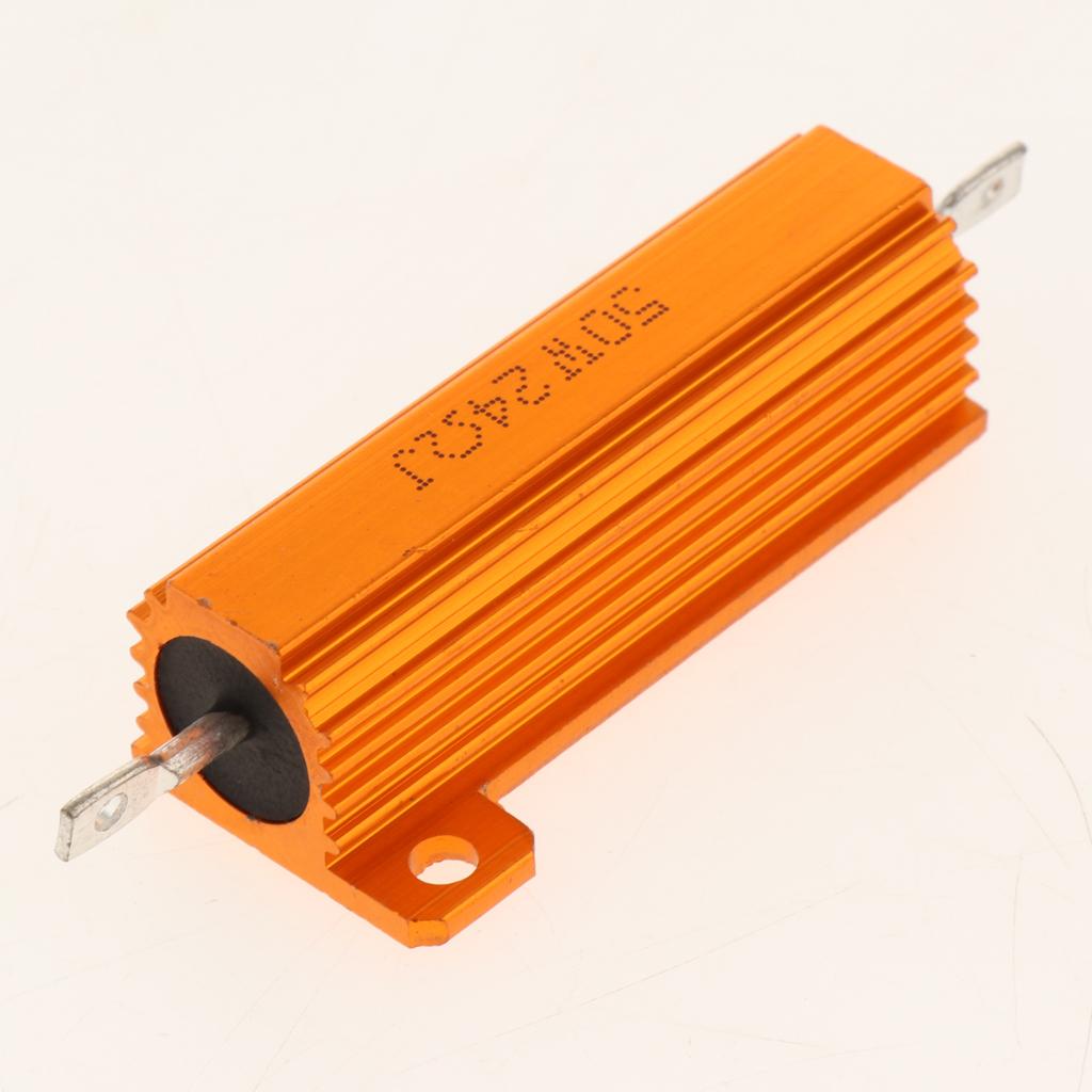 Gold Aluminum Shell resistor RX24 50W High Power Resistor For LED Bulb 24R