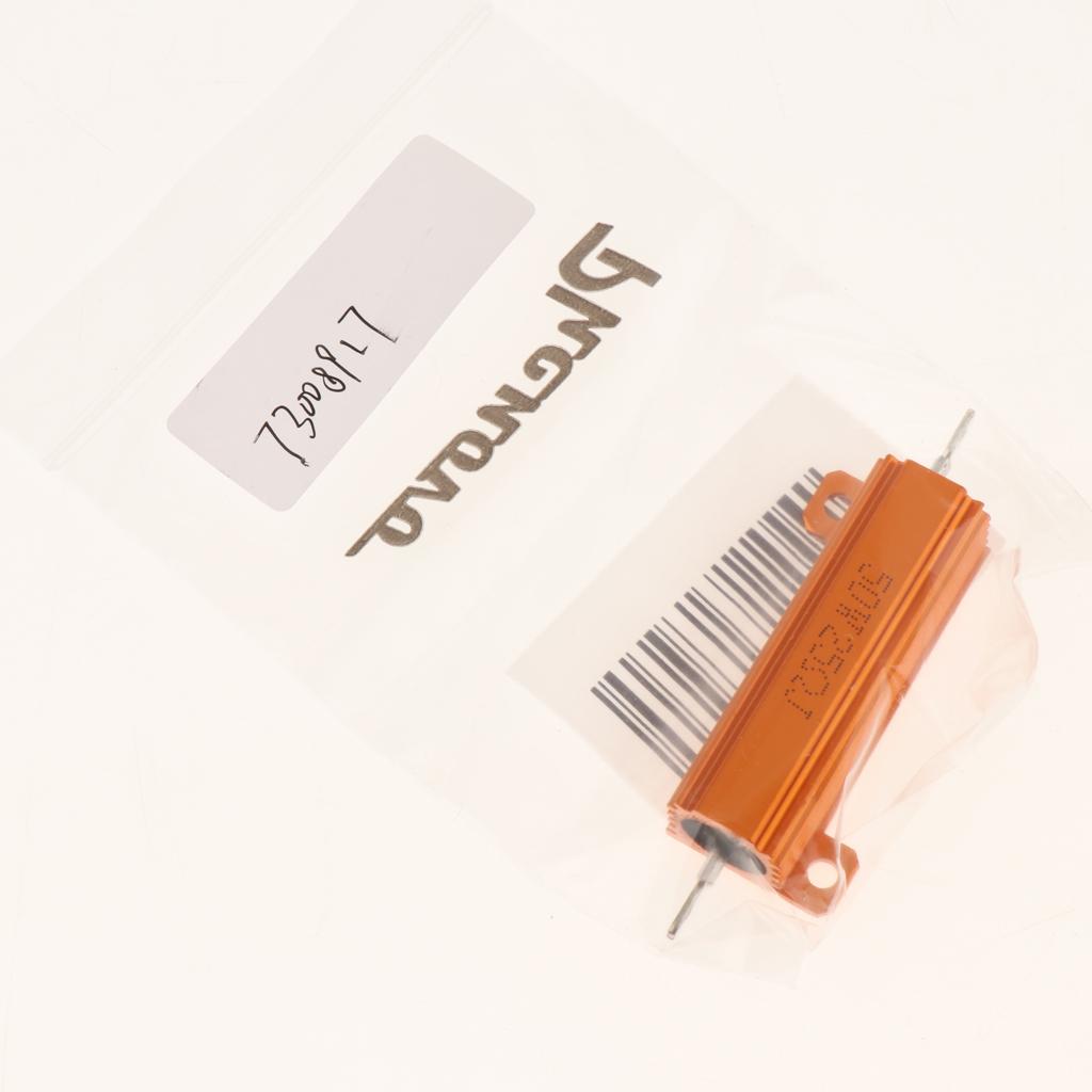 Gold Aluminum Shell resistor RX24 50W High Power Resistor For LED Bulb 25R