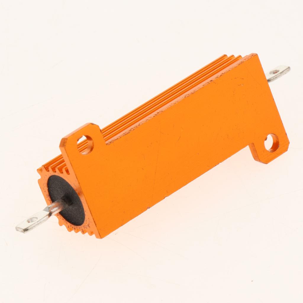 Gold Aluminum Shell resistor RX24 50W High Power Resistor For LED Bulb 25R