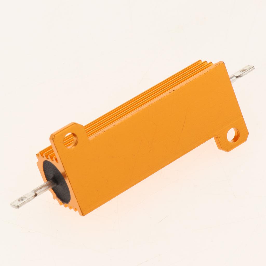 Gold Aluminum Shell resistor RX24 50W High Power Resistor For LED Bulb 30R