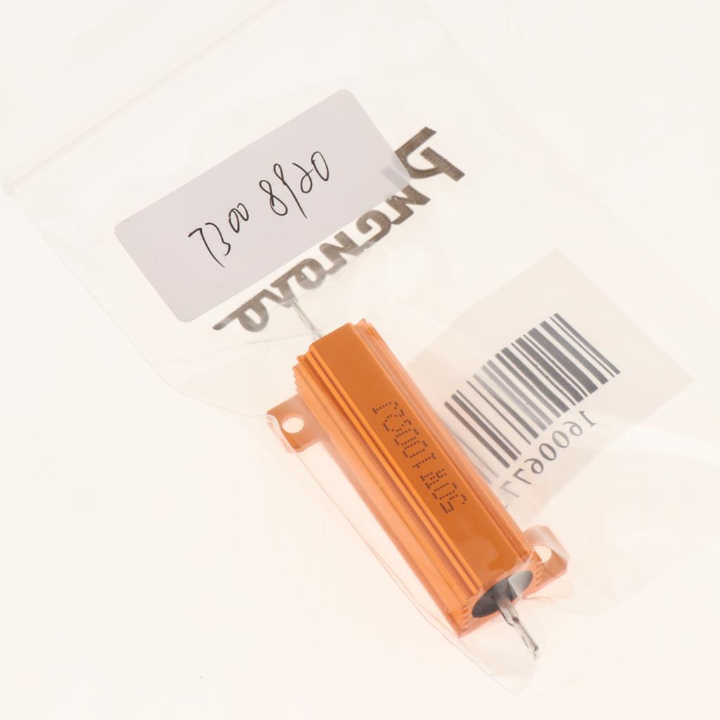 Gold Aluminum Shell resistor RX24 50W High Power Resistor For LED Bulb 100R