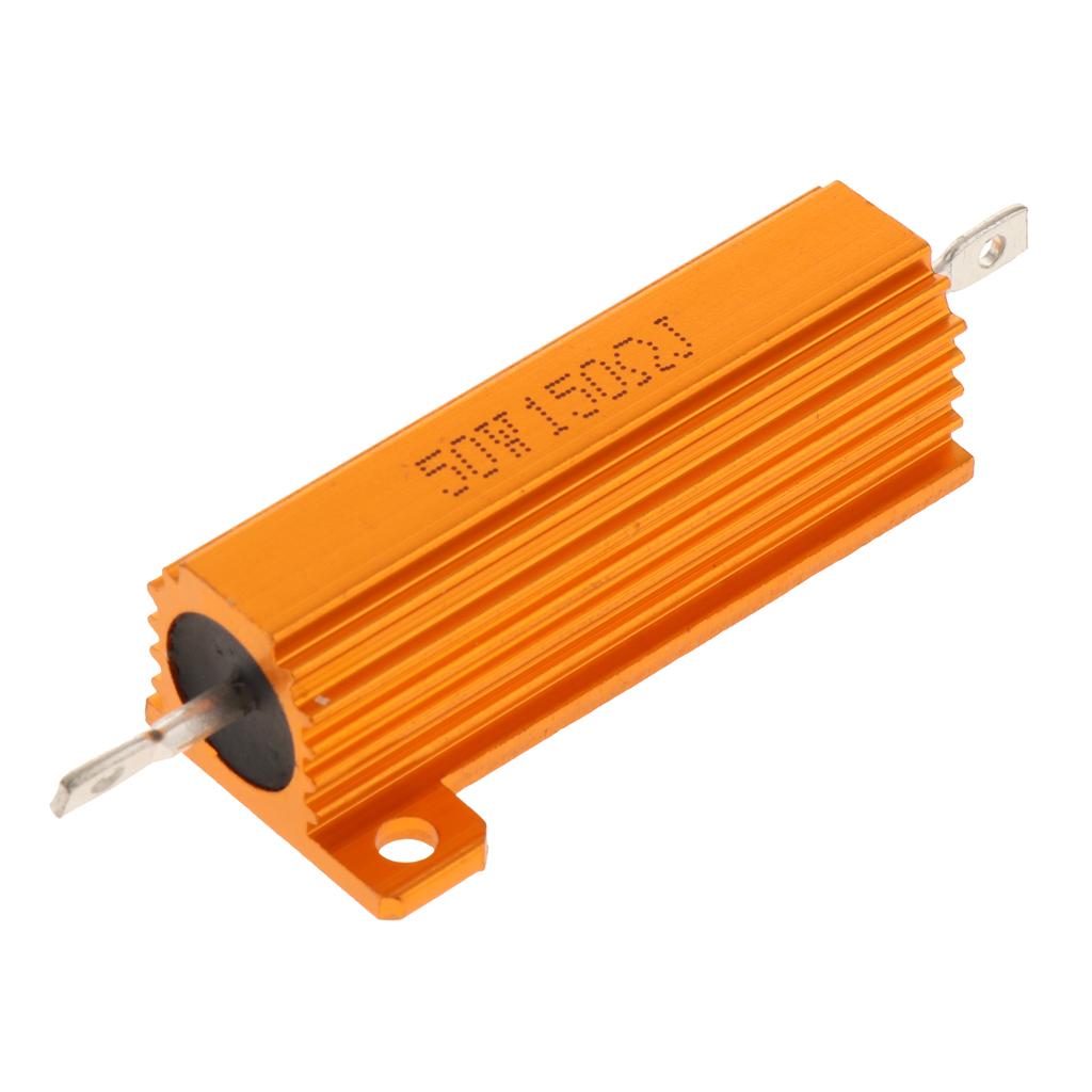 Gold Aluminum Shell resistor RX24 50W High Power Resistor For LED Bulb 150R