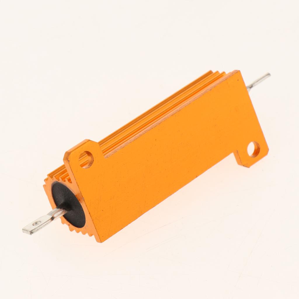 Gold Aluminum Shell resistor RX24 50W High Power Resistor For LED Bulb 150R