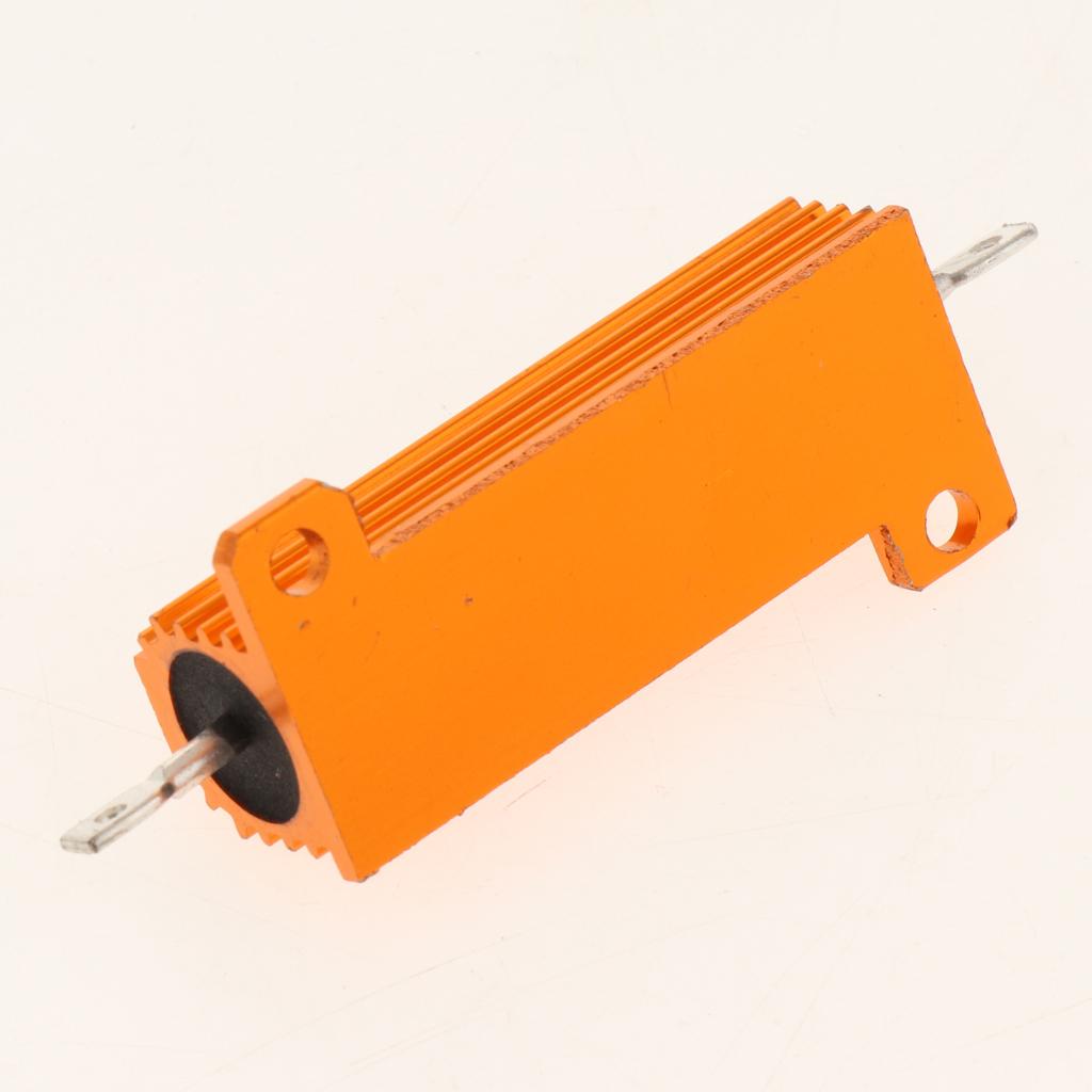 Gold Aluminum Shell resistor RX24 50W High Power Resistor For LED Bulb 500R