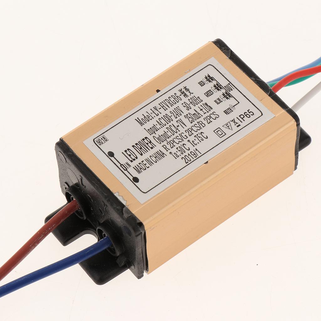 AC85 265V 6W 300MA RGB Power Supply Driver Transformer 3 6 RGBW Lamp Beads