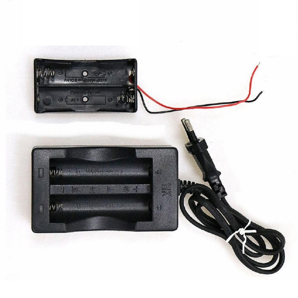 18650 Lithium Battery Charger + 2 Battery Holder Box 2 battery packs