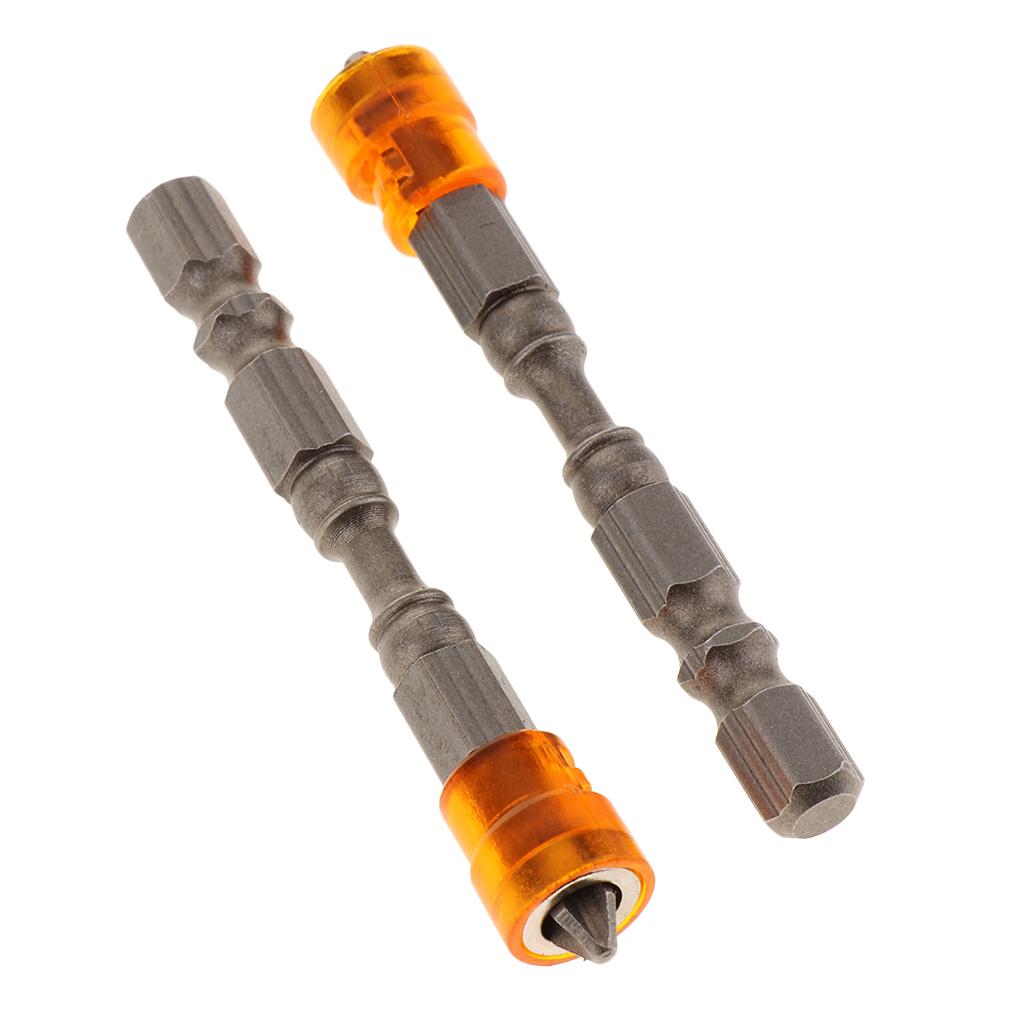 5 in 1 Phillips Cross Screwdriver Bit Set Hex for Drill Screw Driver orange