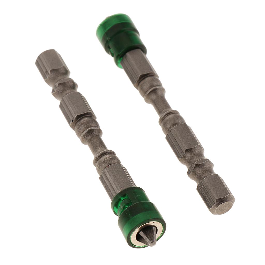 5 in 1 Phillips Cross Screwdriver Bit Set Hex for Drill Screw Driver Green