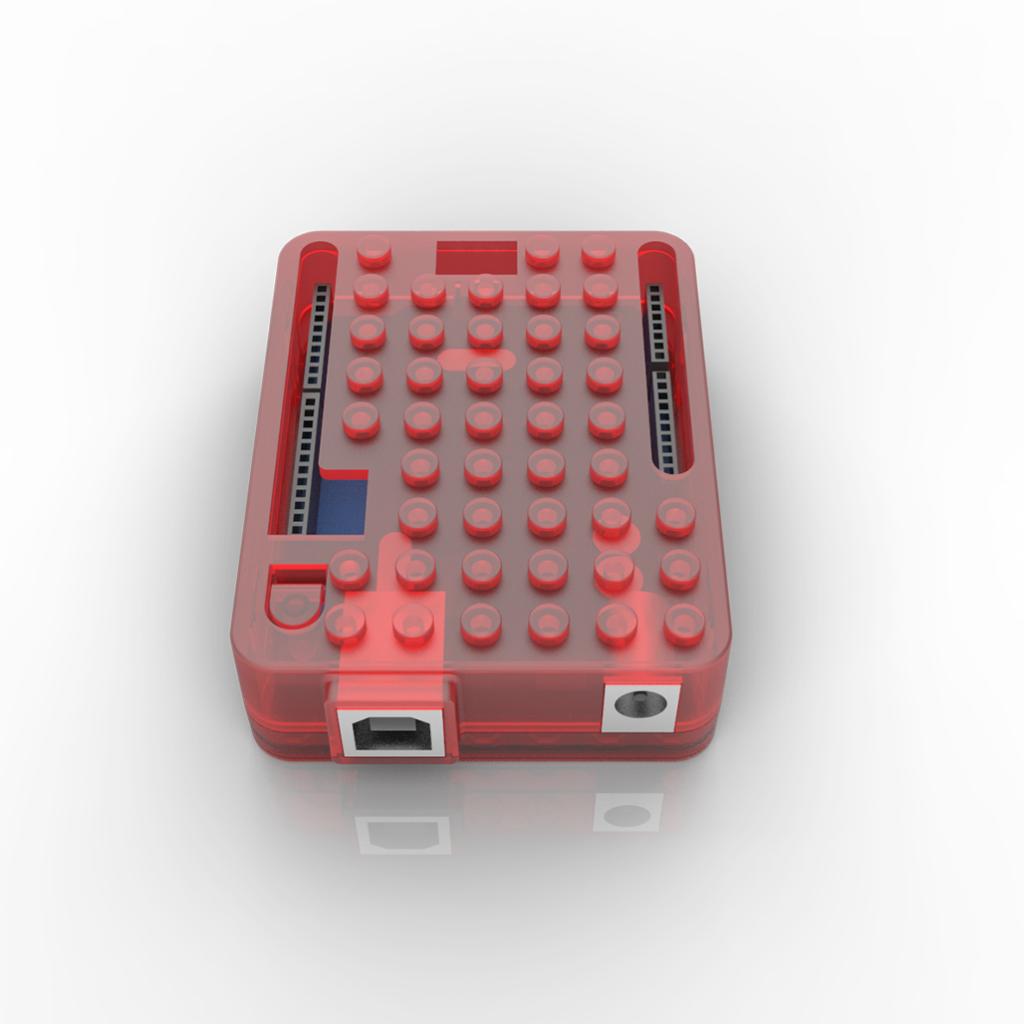 Case Enclosure for Raspberry Pi UNO R3 Model Red