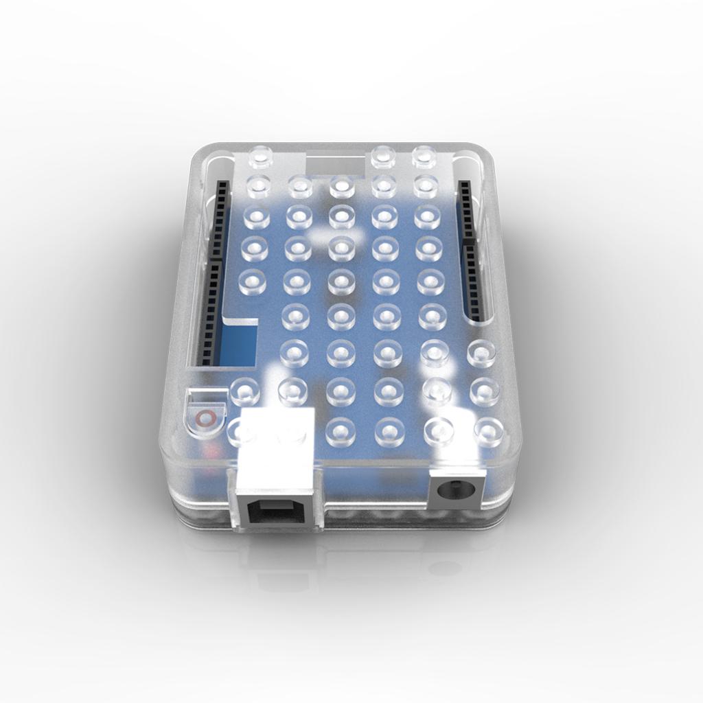 Case Enclosure for Raspberry Pi UNO R3 Model Clear