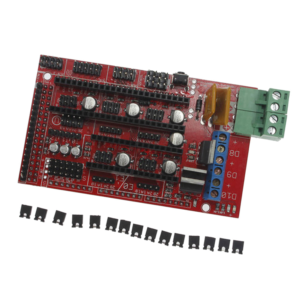 Fully Assembled 3D Printer Controller Board for Ramps 1.4 Arduino MEGA Shield