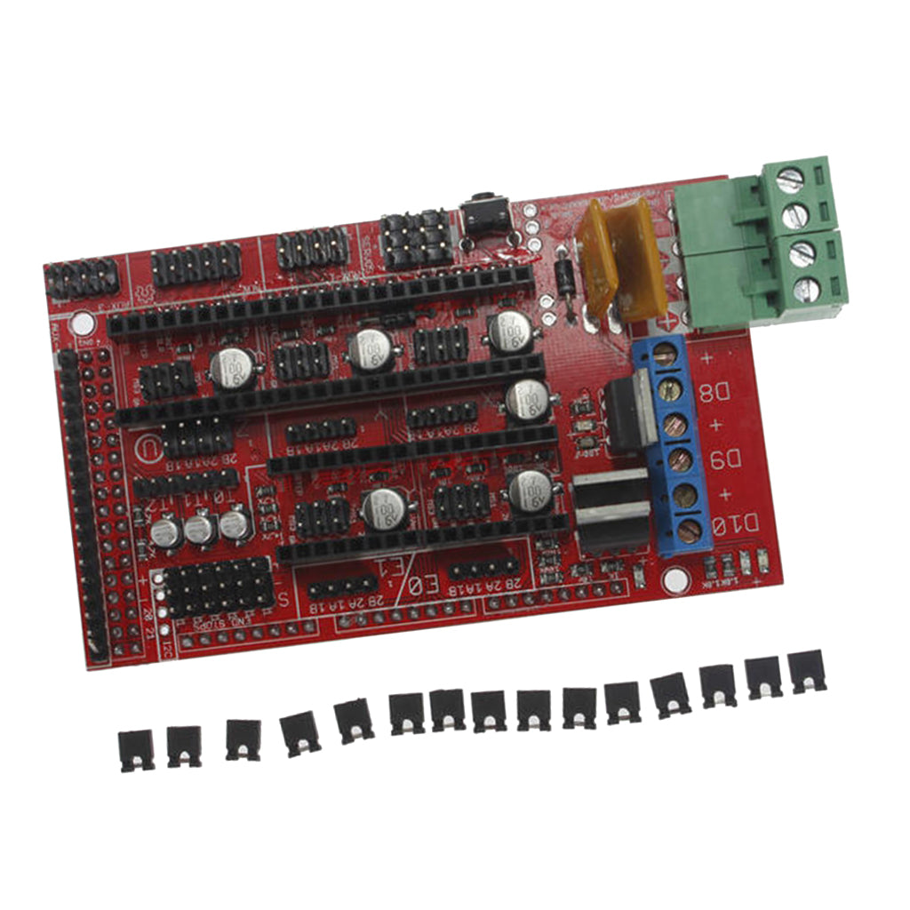 Fully Assembled 3D Printer Controller Board for Ramps 1.4 Arduino MEGA Shield