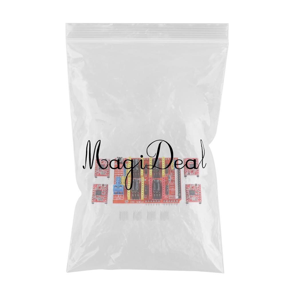 3D Printer Kit with RAMPS 1.4 Controller + Mega 2560 board + 4pcs A4988 Stepper Motor Driver with Heatsink + LCD 2004 Graphic Smart Display Controller