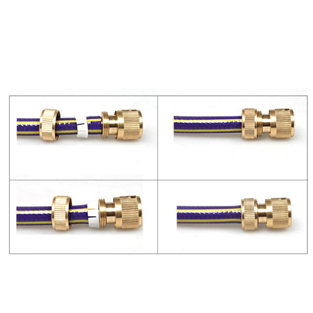 2pcs Expanding Hose Connector Wash Water Fitting Quick Connection M12