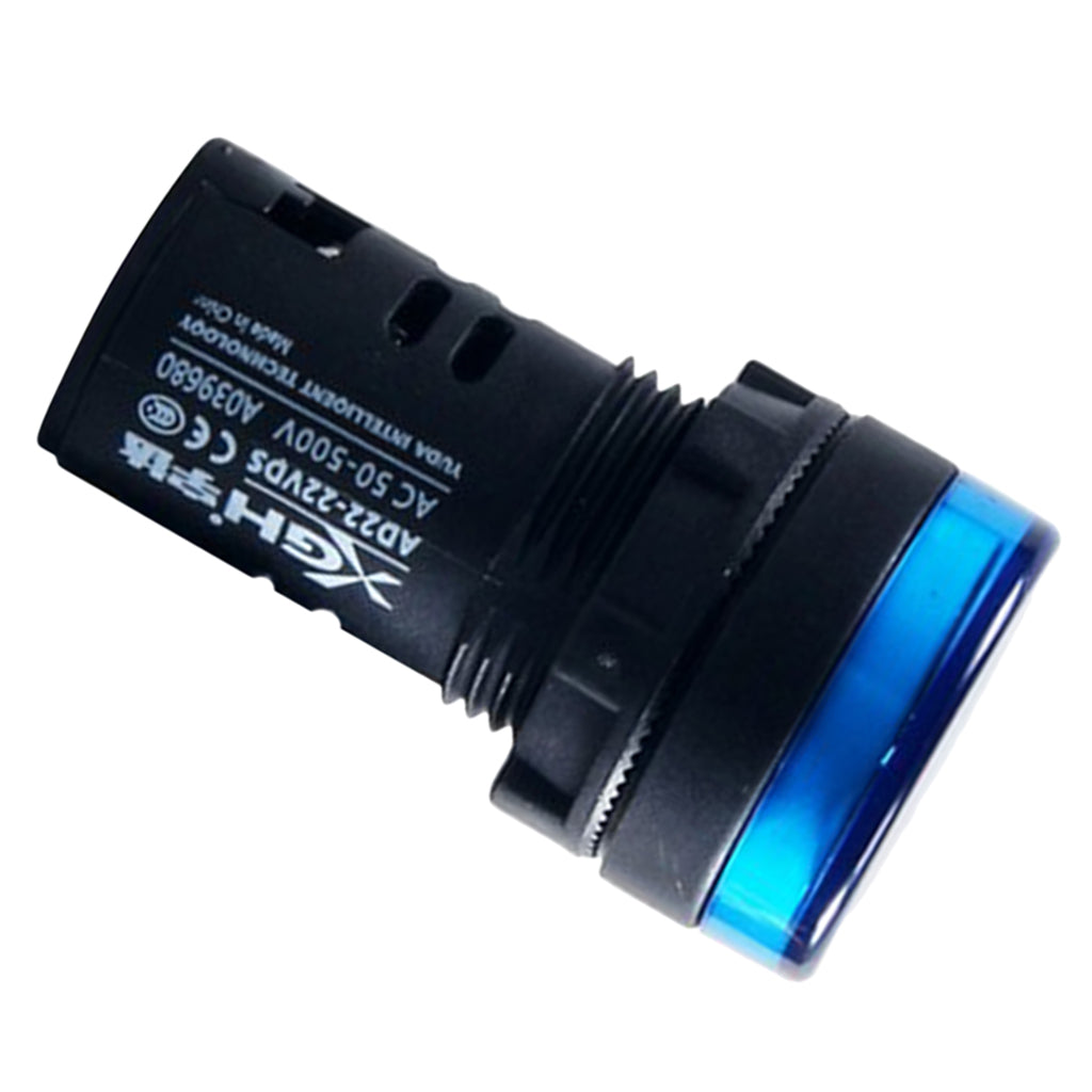 AC Voltage Digital LED Display Voltmeter AC 50 500V Voltage Meter Monitor Volt Detetor Blue