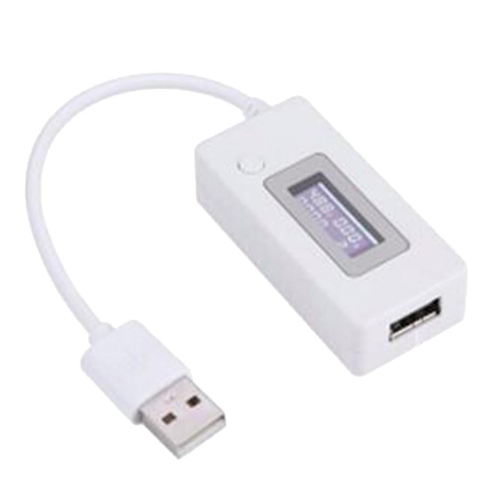 Mini Dual USB Current Voltage Tester USB Ammeter Charging Tester Monitor USB Ports Digital Display DC 4 30V, 0 99 hours