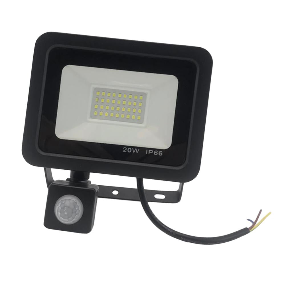 Ultra thin LED Induction Flood Light Outdoor Waterproof Floodlight 20W