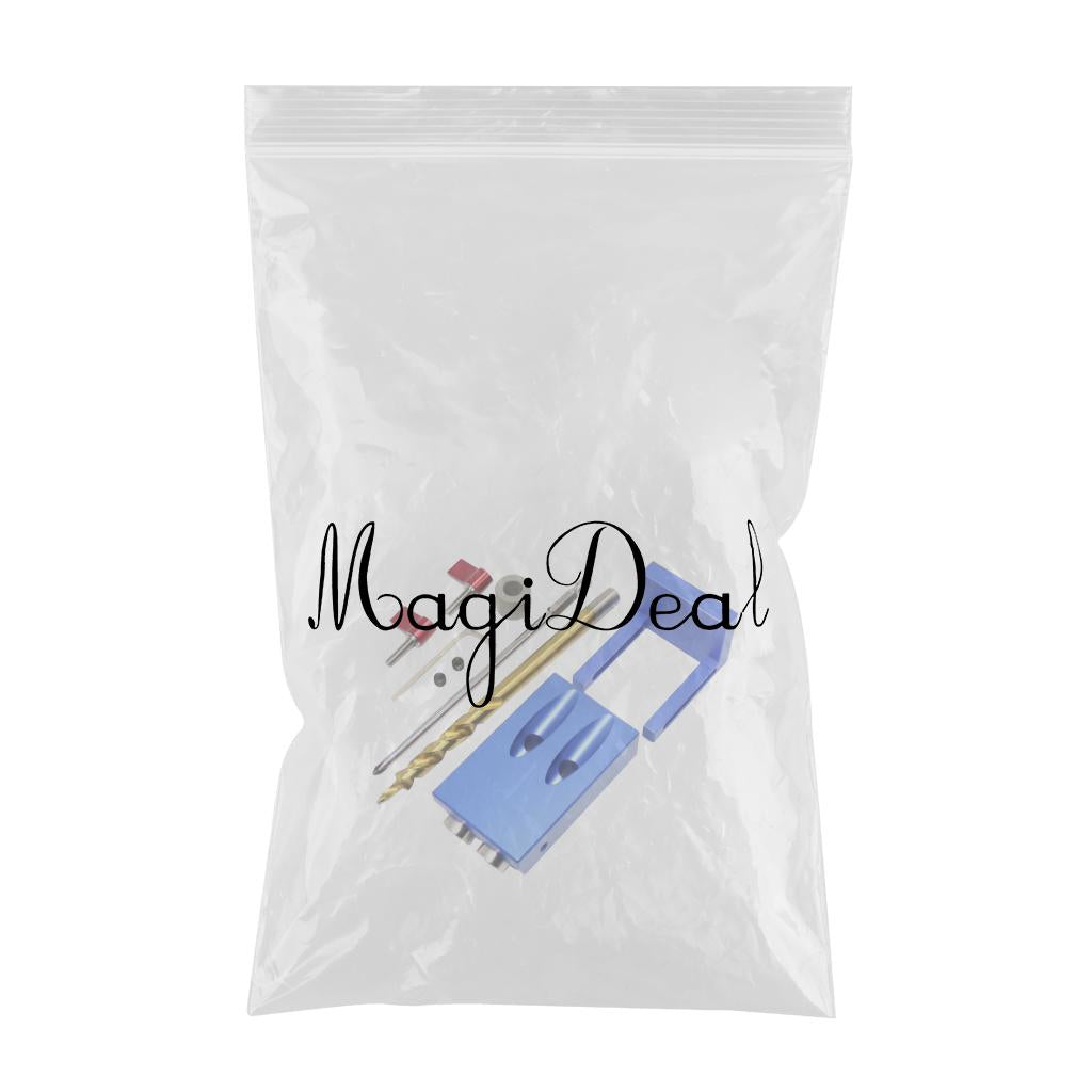 Mini Pocket Hole Drill Dowel Jig Step Drilling Bit Woodworking Tool Kits