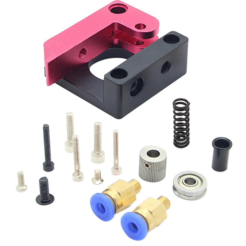 Aluminum Alloy Black Red Extruder with Copper Sheath 3D Printer Left