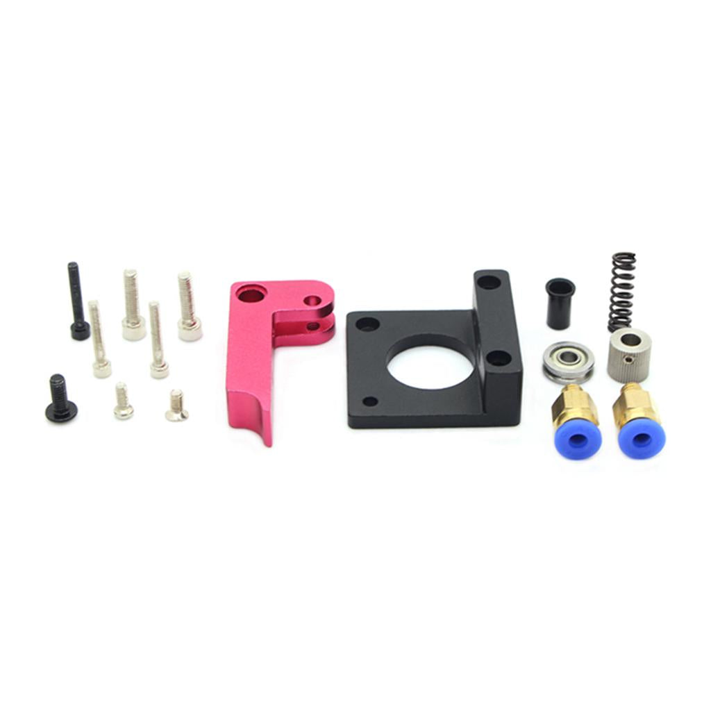 Aluminum Alloy Black Red Extruder with Copper Sheath 3D Printer Left