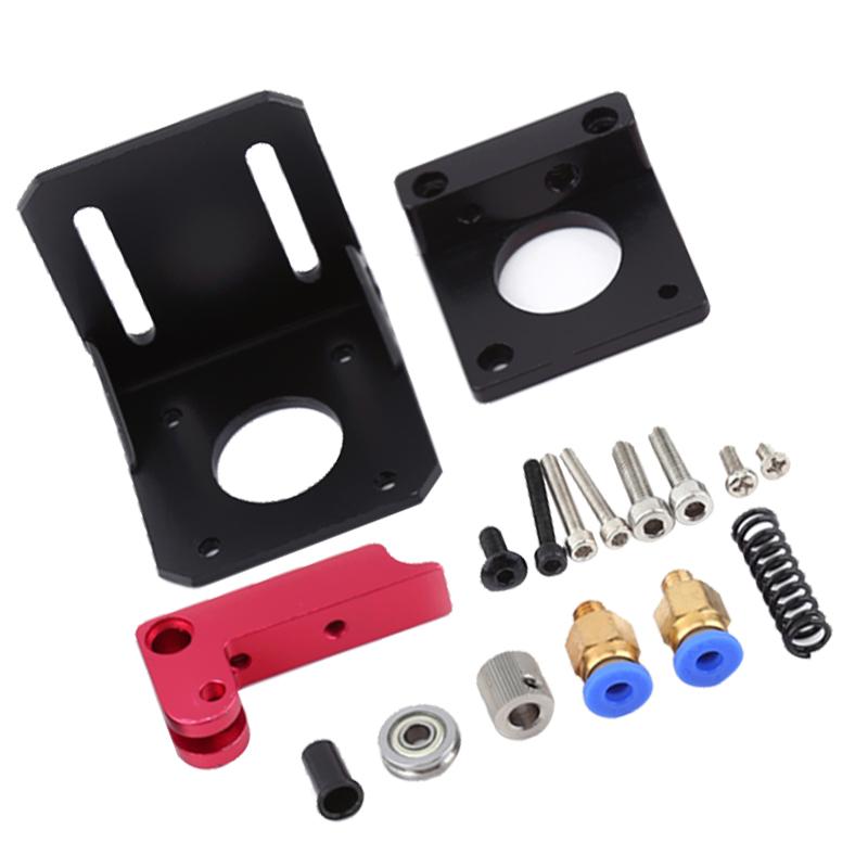 Aluminum Alloy Black Red Extruder with Copper Sheath 3D Printer Right