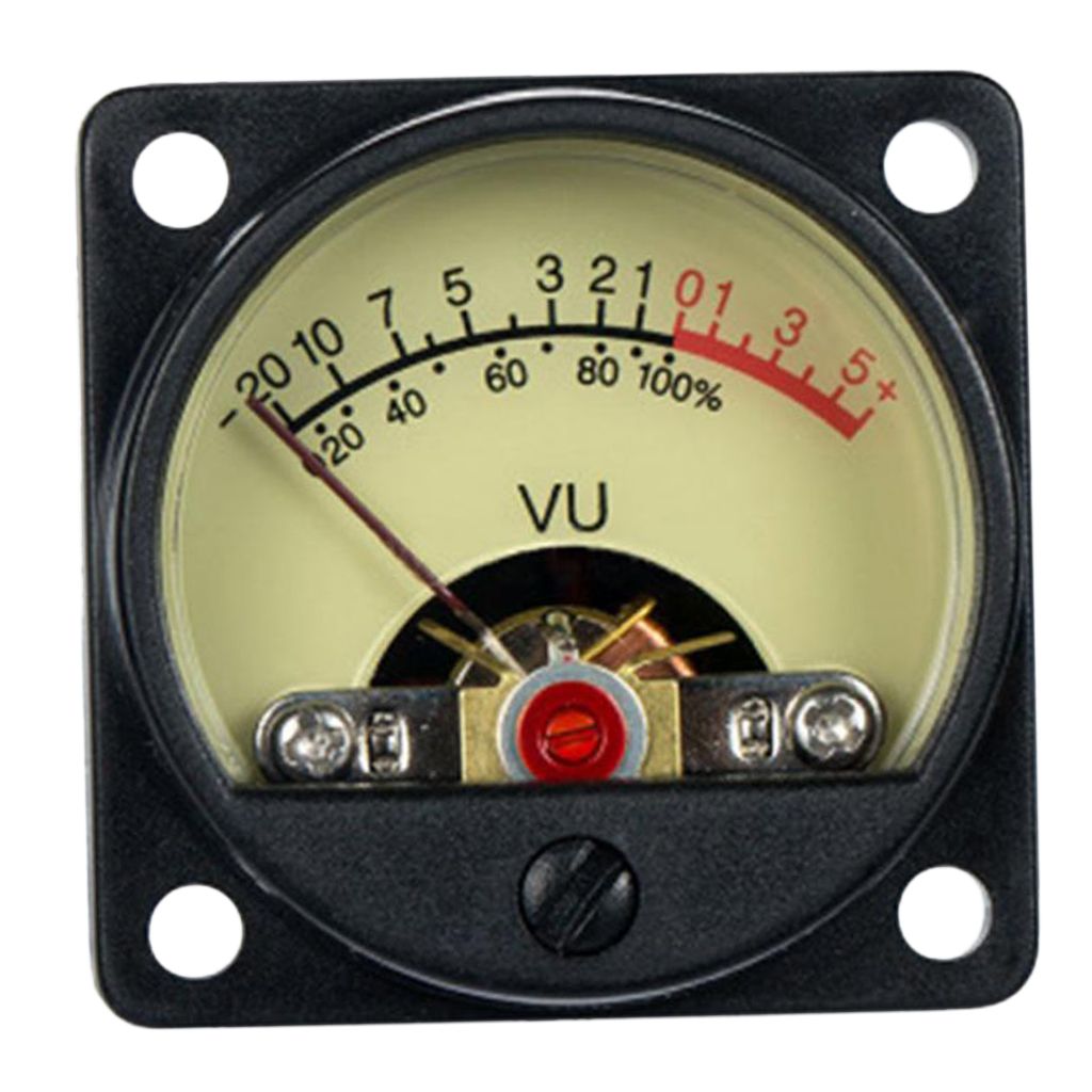 High Precision VU Panel Meter VU Audio Level Amp with Warm Back Light Black