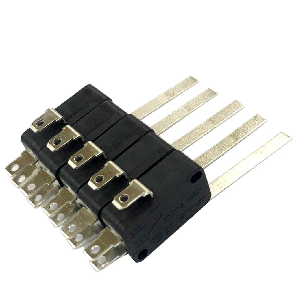 5 Pieces 15A 250VAC V 15 Button SPDT 1NO 1NC Micro Switch with Lever