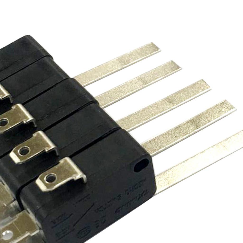 5 Pieces 15A 250VAC V 15 Button SPDT 1NO 1NC Micro Switch with Lever