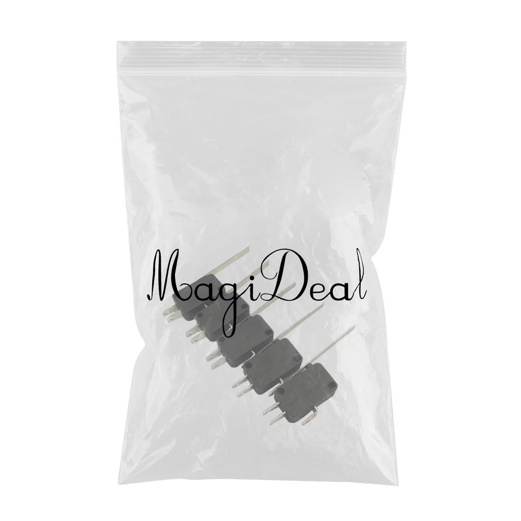 5 Pieces 15A 250VAC V 15 Button SPDT 1NO 1NC Micro Switch with Lever