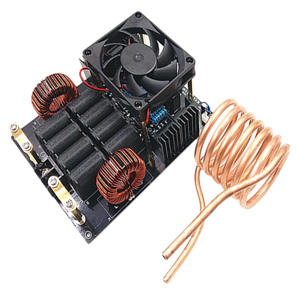 ZVS High Frequency Induction Heating Machine with Copper Coil 1000W