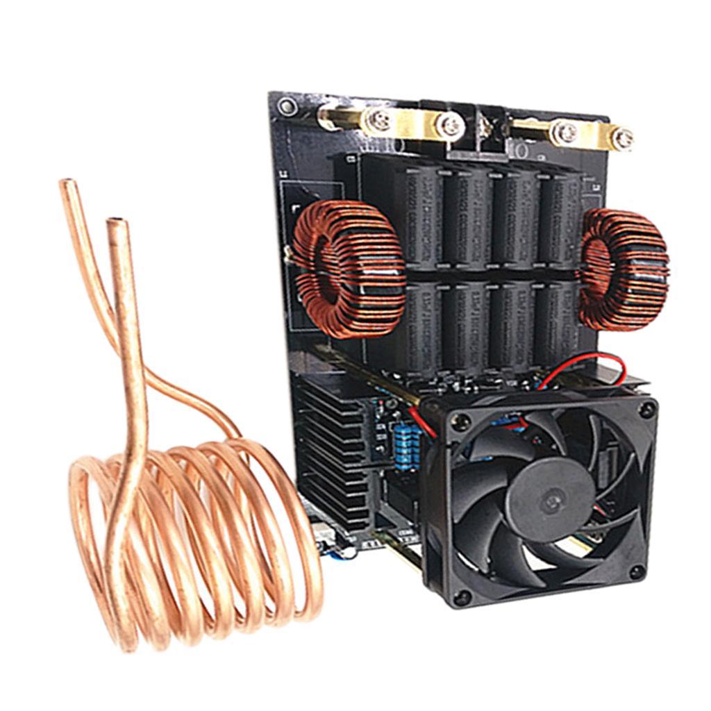 ZVS High Frequency Induction Heating Machine with Copper Coil 1000W