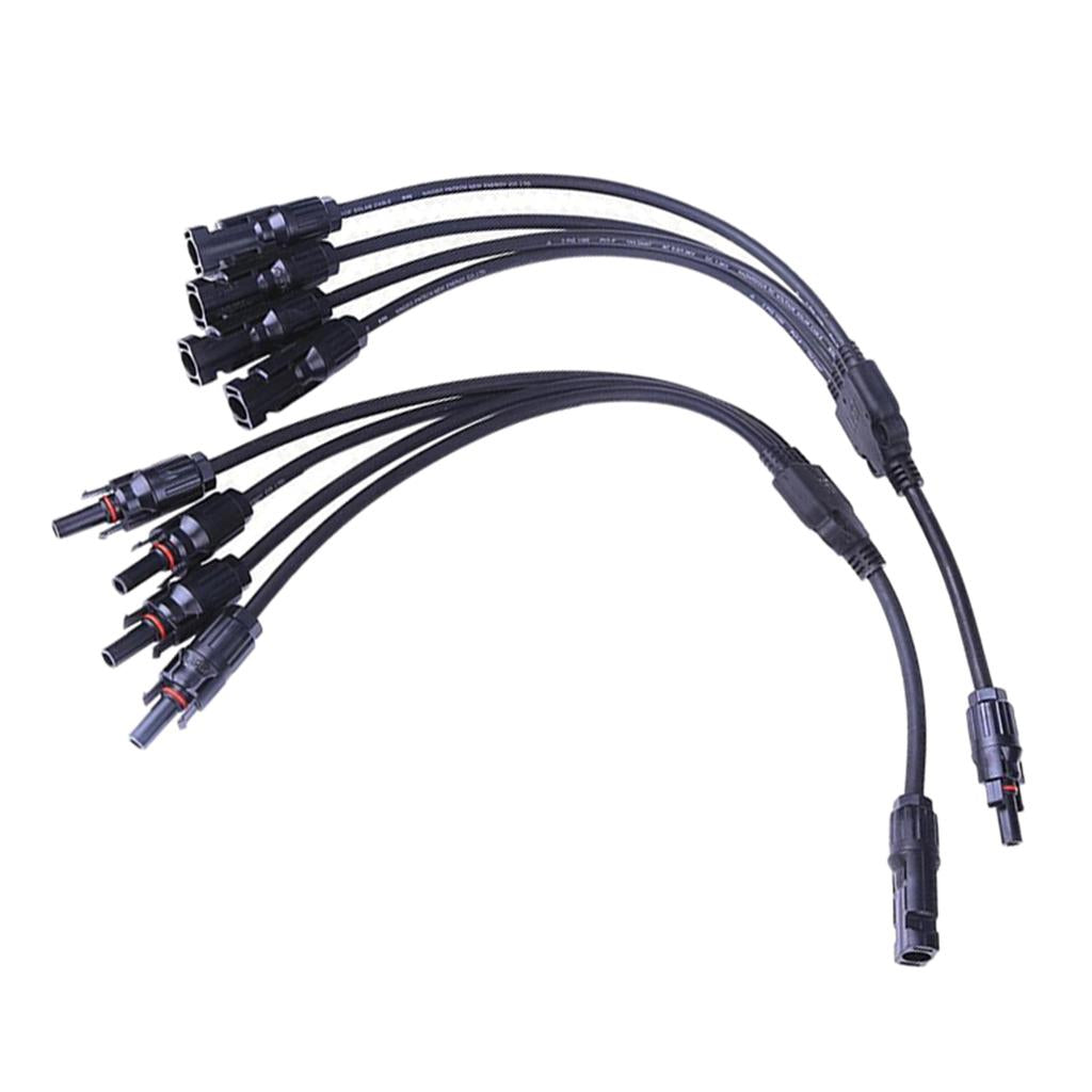 MC4 Solar Panel Cable Y Branch Connector Adapter Splitter Combiner 4 to 1
