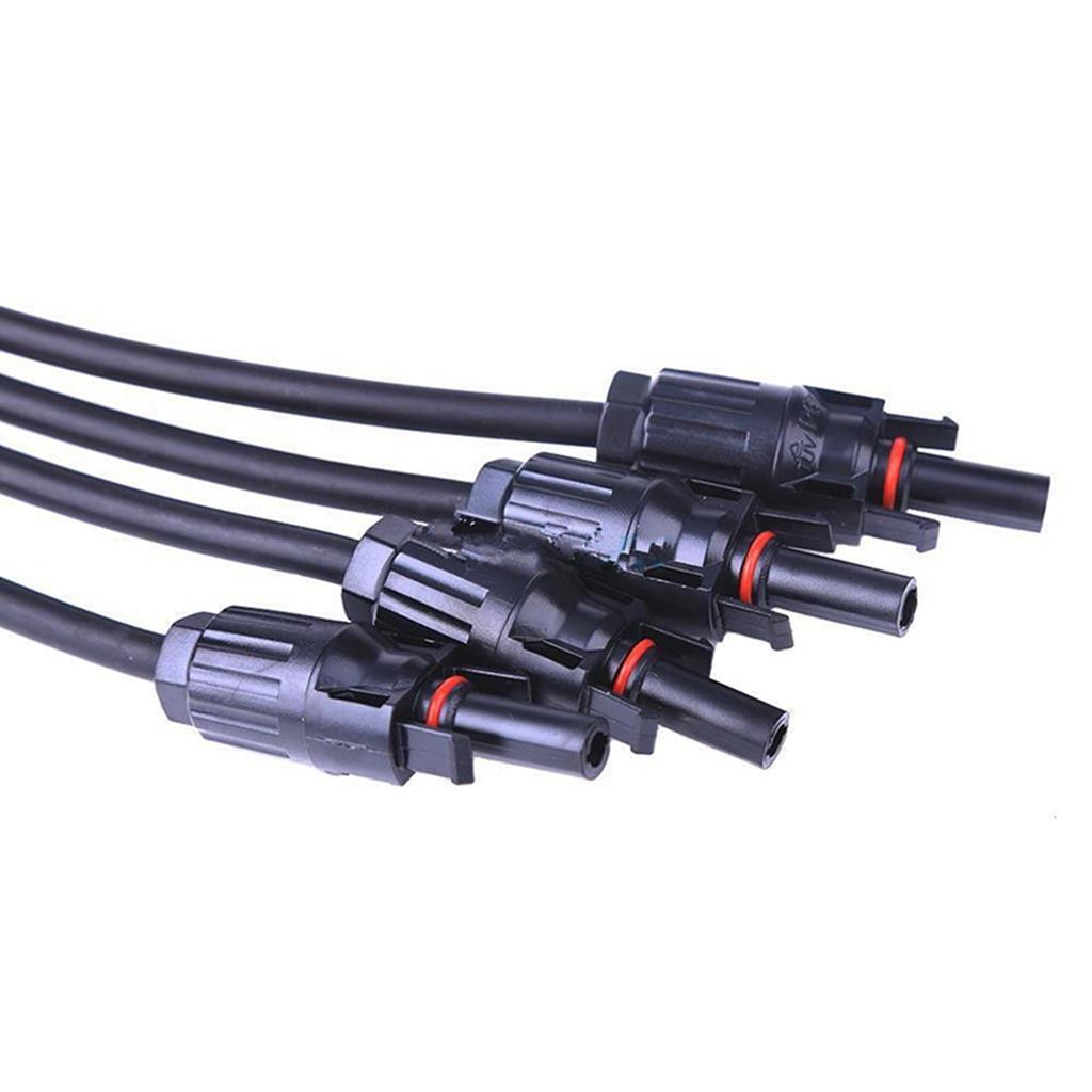 MC4 Solar Panel Cable Y Branch Connector Adapter Splitter Combiner 4 to 1