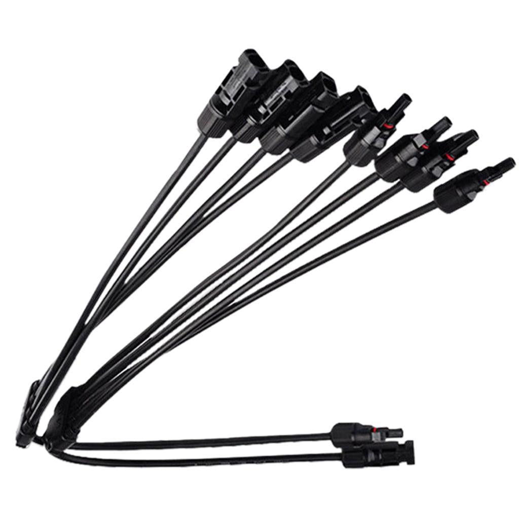MC4 Solar Panel Cable Y Branch Connector Adapter Splitter Combiner 4 to 1