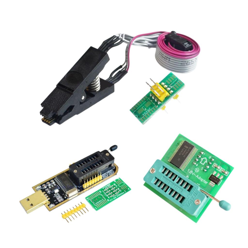 Multifuntion H341A 24 25 Series EEPROM USB 1.8v SOIC8 SOP8 Socket Adapter