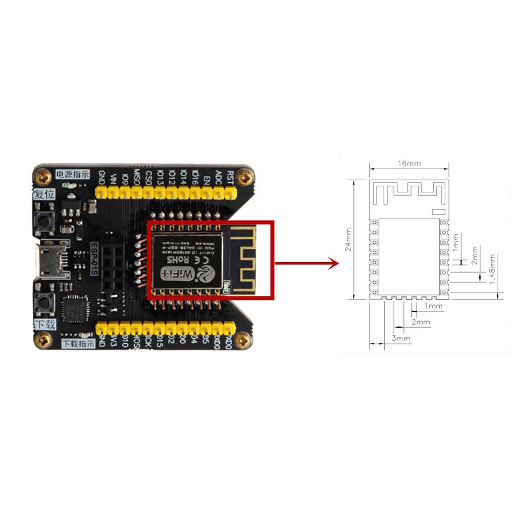 ESP8266 ESP 01S Serial Wifi Wireless Transceiver Module Board Kits