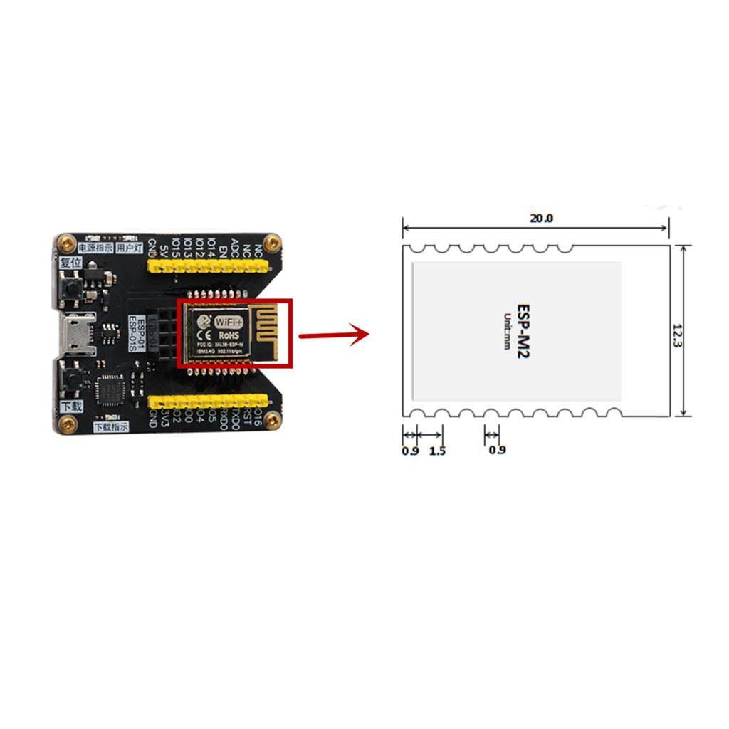 ESP8285 ESP M2 Wireless Serial Wifi Module Transparent Transmission Firmware