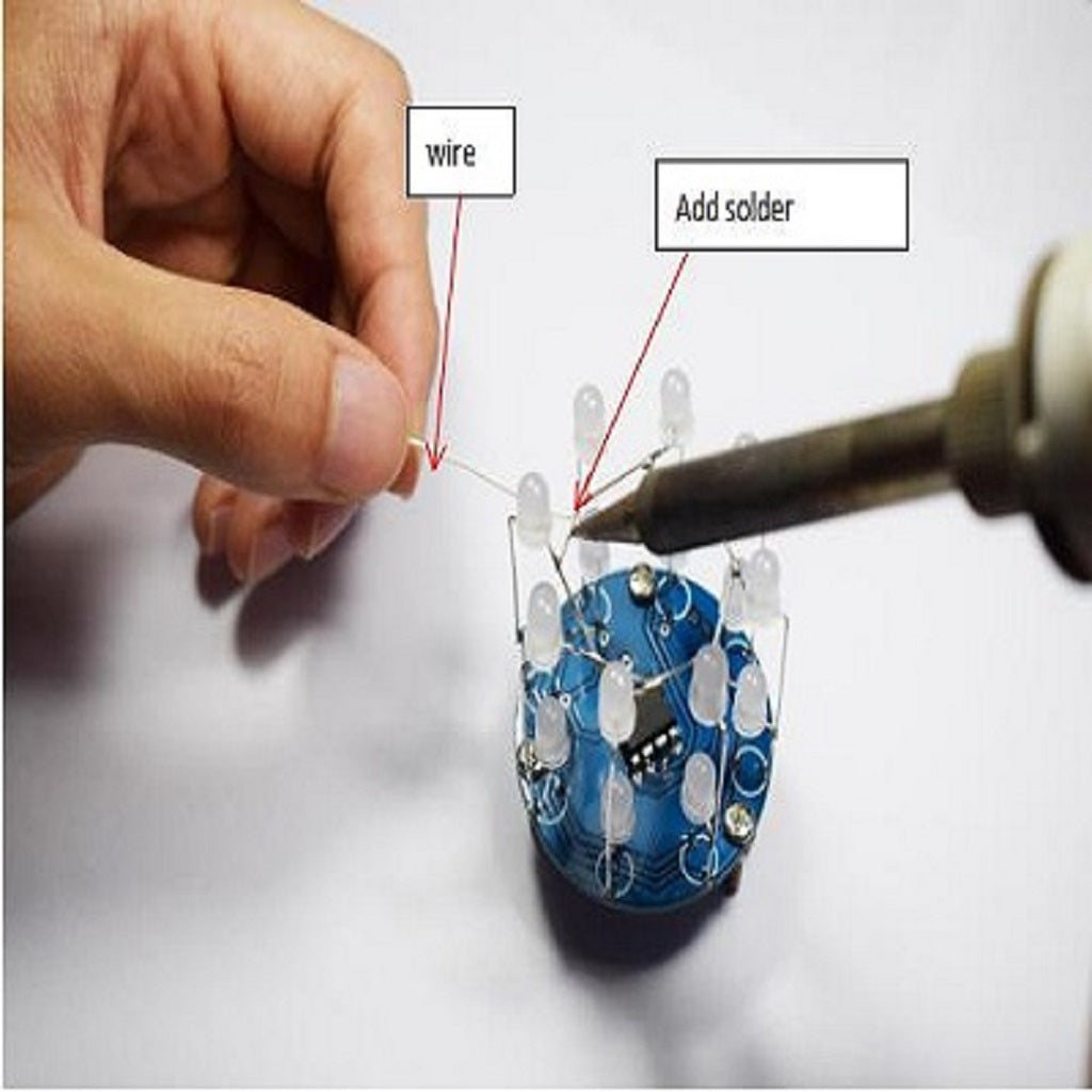 DIY-LED-Cylinder-Kit-Christmas-Star-w/-23-Breathing-Effect-Decor-Green