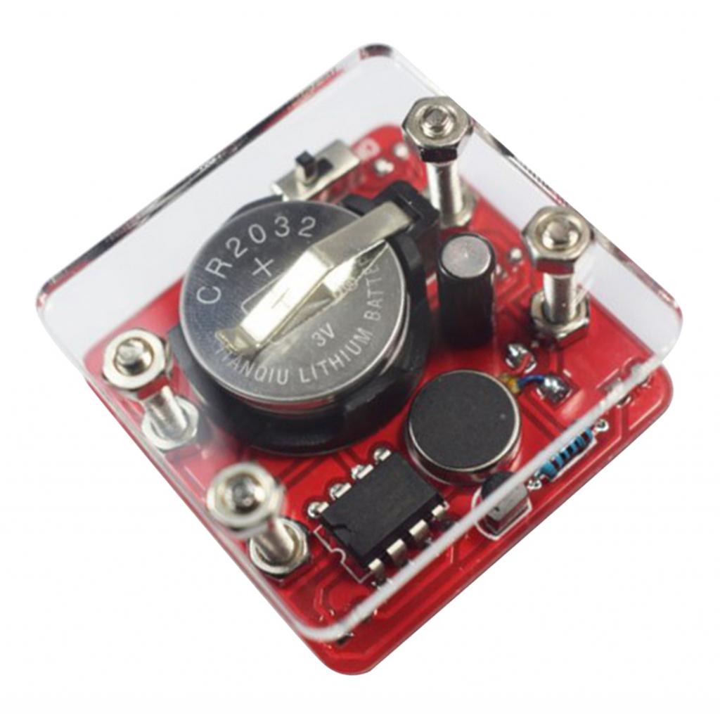 DIY Shaking LED Dice Kits Module with Small Vibration Motor Set Yellow