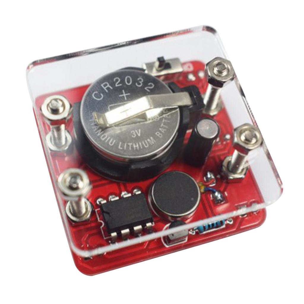 DIY Shaking LED Dice Kits Module with Small Vibration Motor Set Yellow