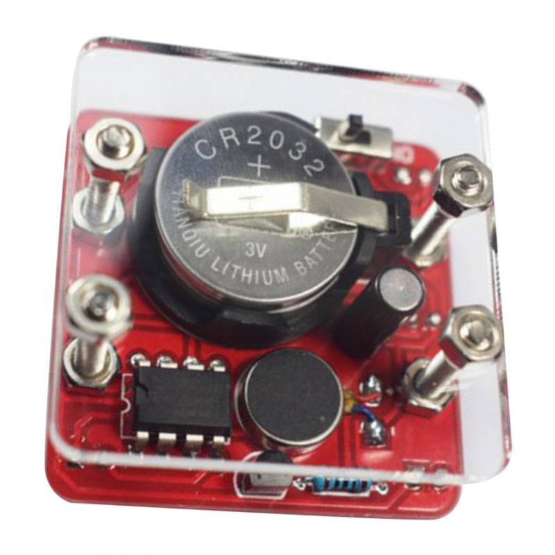 DIY Shaking LED Dice Kits Module with Small Vibration Motor Set White