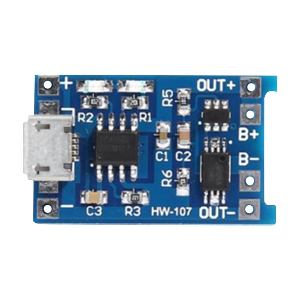 3.7 4.2V 18650 Lithium Battery Charger Module Board with Dual Protection