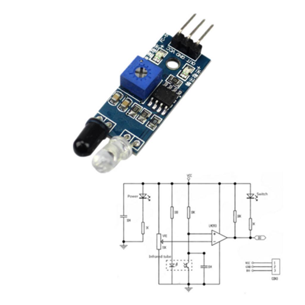 IR Infrared Obstacle Avoidance Sensor Module, Object Detector for Arduino