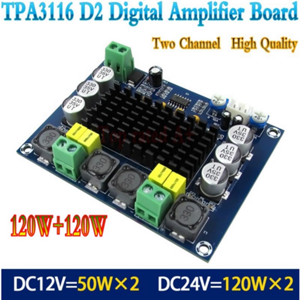 TPA3116D2 Dual channel Stereo Digital Audio Power Amplifier Board 120W+120W